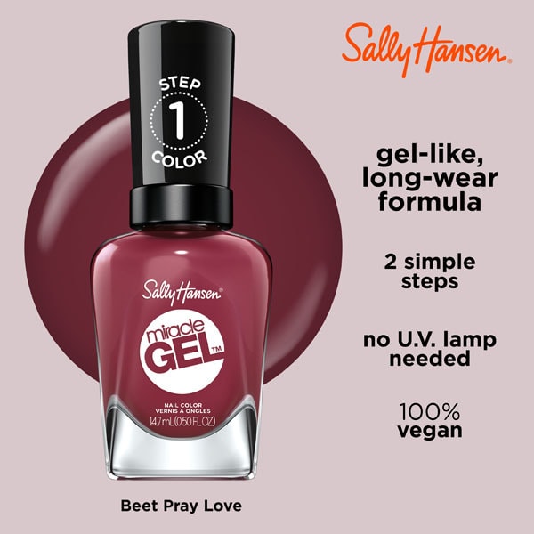 Sally Hansen Miracle Gel Nail Polish - Beet, Pray, Love