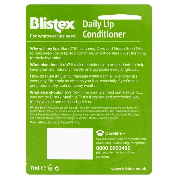Blistex Daily Lip Conditioner SPF 15 7ml