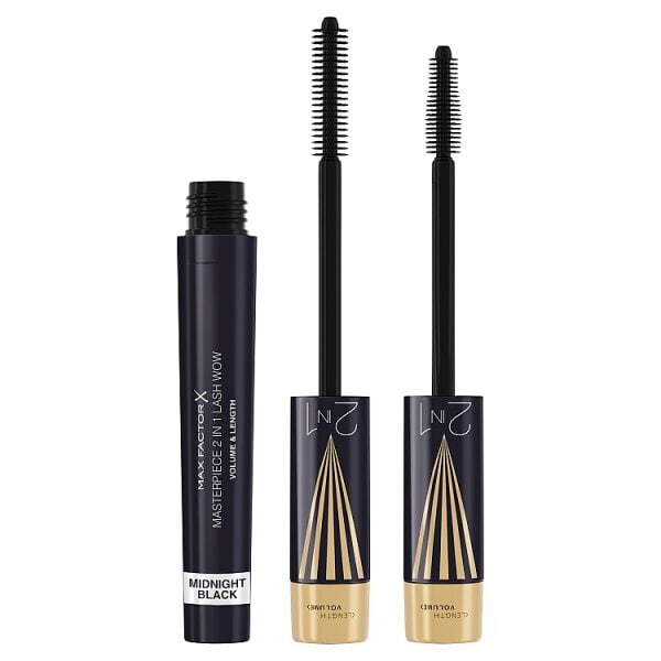 Max Factor Masterpiece 2 In 1 Lash WOW Mascara, 003 Midnight