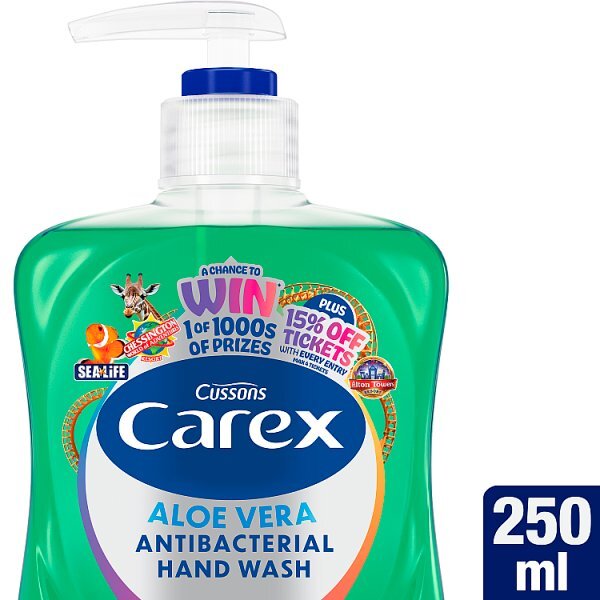 Carex Aloe Vera Antibacterial Hand Wash 250ml