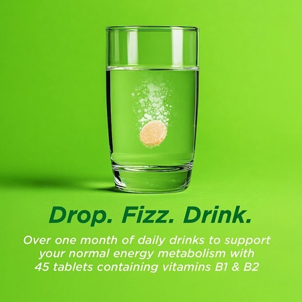Berocca Natural Orange Flavour 45 Effervescent Tablets