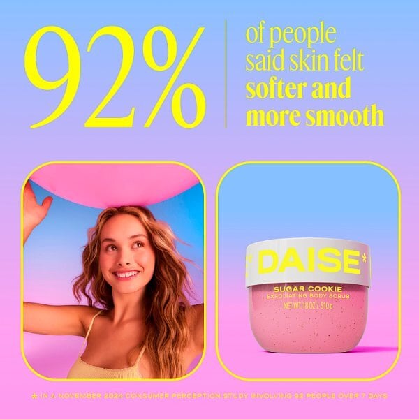 DAISE Exfoliating Body Scrub in Sugar Cookie, 510g