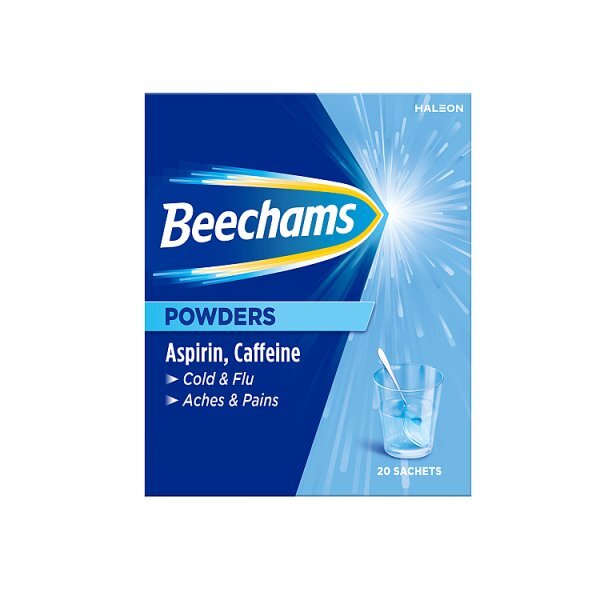 Beechams Cold & Flu Powders, Pain & Fever Relief, 20s