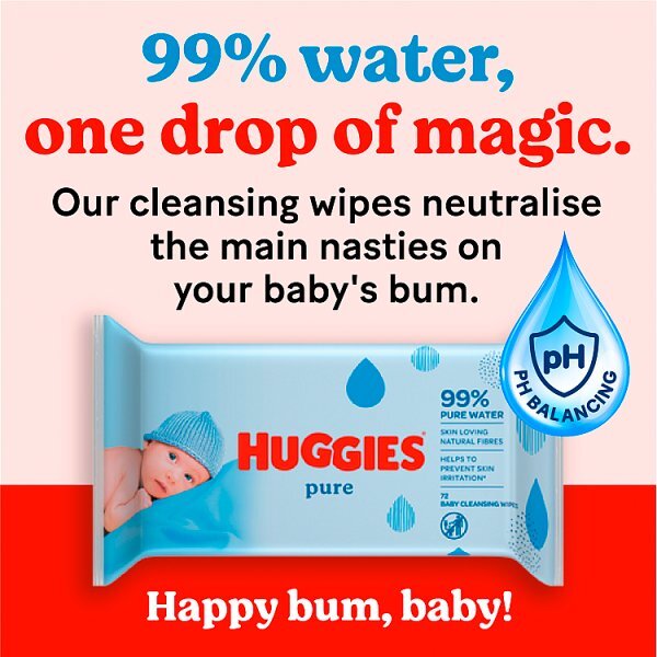 Huggies® Pure Baby Wipes - 12 Pack