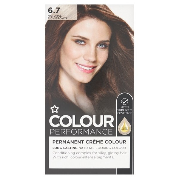 Superdrug Performance Permanent Hair Dye Rich Brown 6.7
