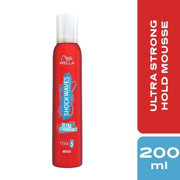 Wella Shockwaves Ultra Strong Hold Mousse, 200 ml