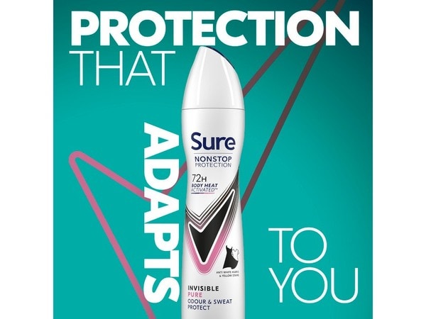Sure Nonstop Protection Invisible Pure Anti-Perspirant Aerosol 250 ml