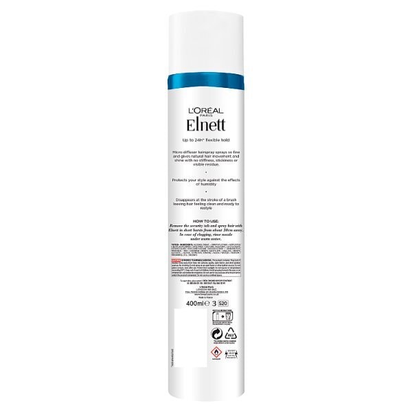 L'Oreal Hairspray Elnett Flexible Hold & Shine 400ml