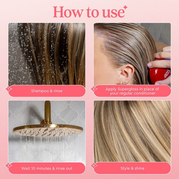 Glaze Supergloss Toning Conditioning GlossHoney Blonde 190ml