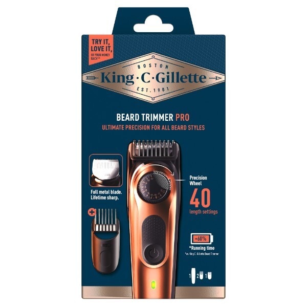 King C. Gillette Men's Beard Trimmer Pro