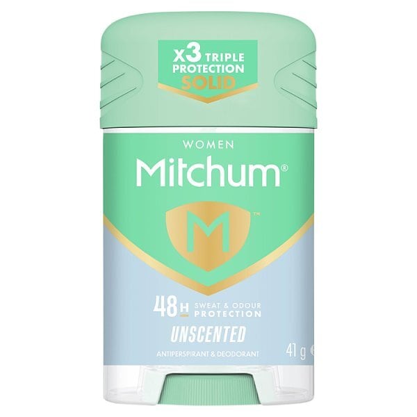 Mitchum Smart Solid Unscented Anti-Perspirant Deo 42g