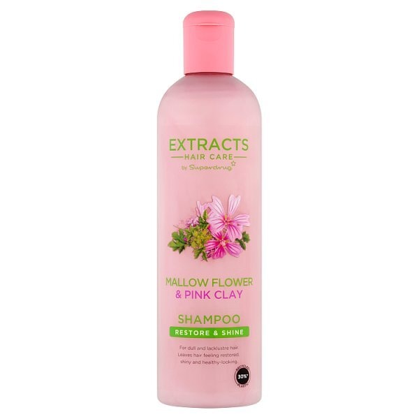 Superdrug Extracts Mallow Flower & Pink Clay Shampoo