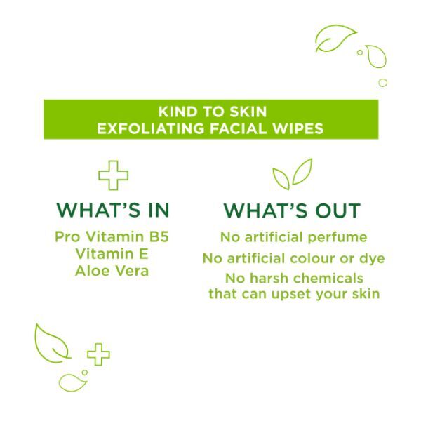 Simple Kind To Skin Exfoliating Facial Wipes 25s