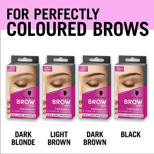 Schwarzkopf Brow Tint Dark Brown Permanent Eyebrow Tint