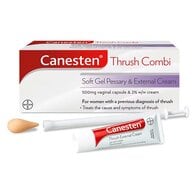 Canesten Thrush Combi Soft Gel Pessary & External Cream 500mg