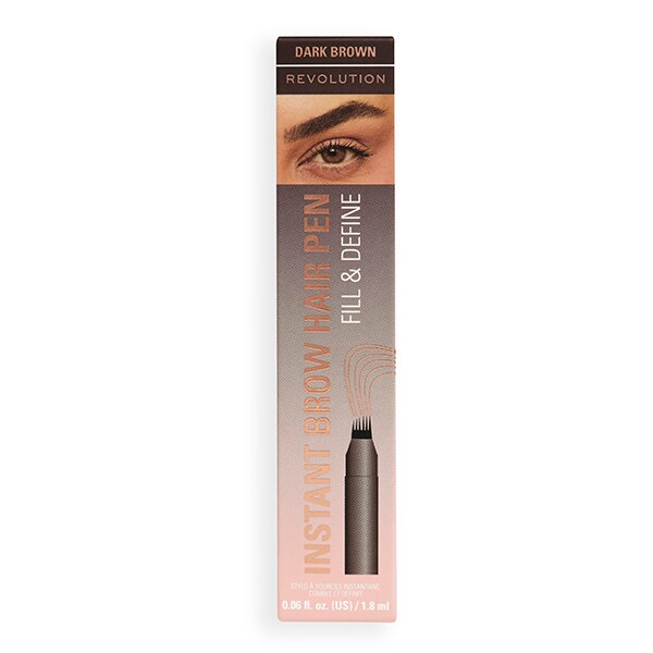 Revolution Instant Brow Hair Pen Dark Brown