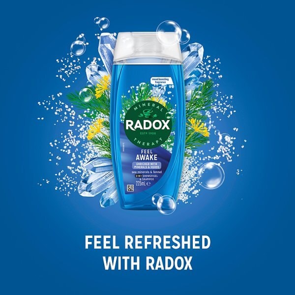 Radox Feel Awake 2-in-1 Shower Gel & Shampoo 225 ml
