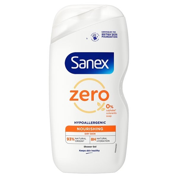 Sanex Zero % Dry Skin Shower Gel 450Ml