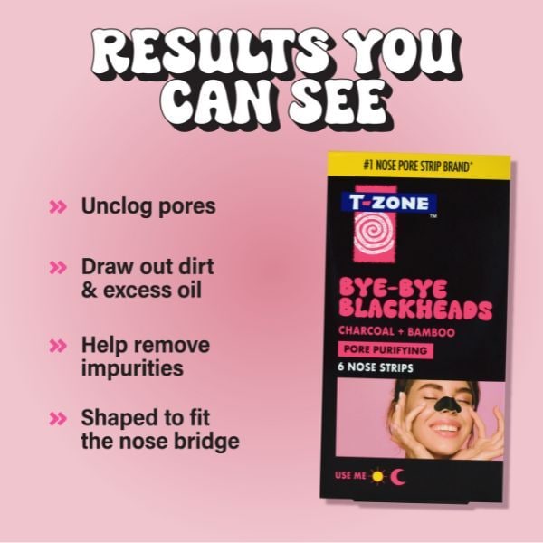 T-Zone Charcoal & Bamboo Nose Pore Strips 6s