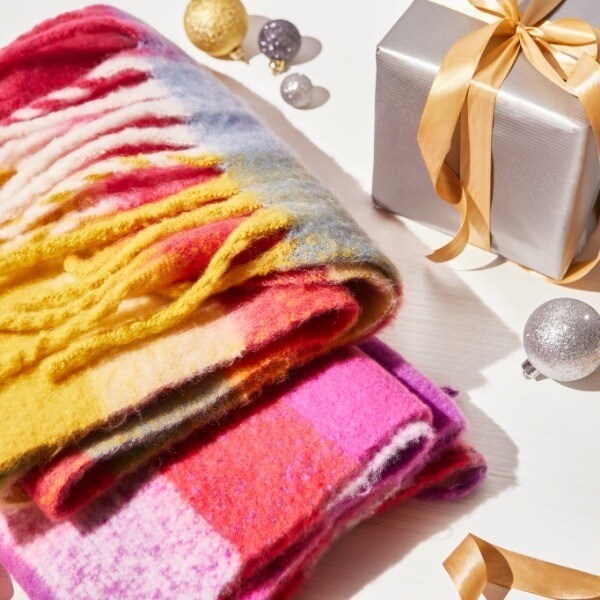 Superdrug Selected Chunky Check Scarf Multi