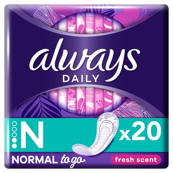 DNR Always Dailies Panty Liners To Go Scented X20
