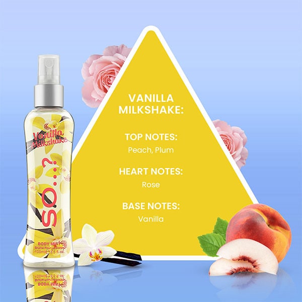 SO? Vanilla Milkshake Body Mist 100ml