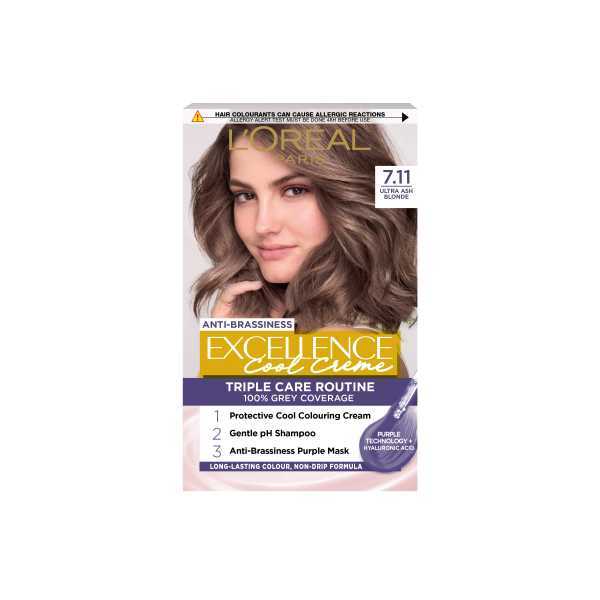 Excellence Crème Cool 7.11 Ultra Ash Blonde Hair Dye