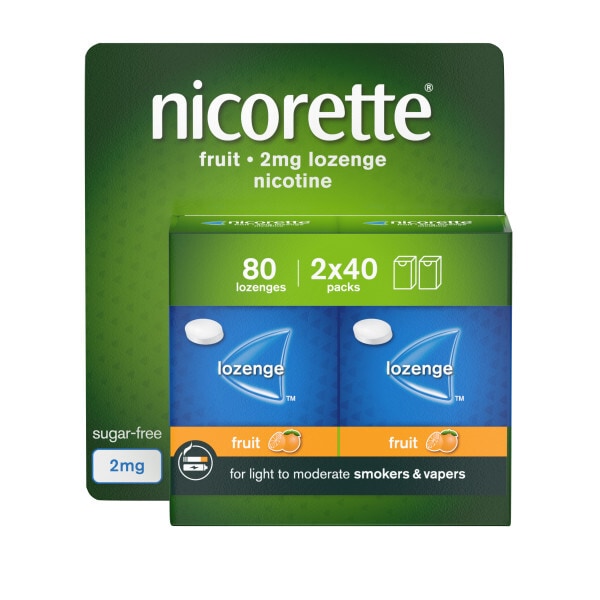 Nicorette Cools 2Mg Fruit Lozenges 80S (Stop Smoking)