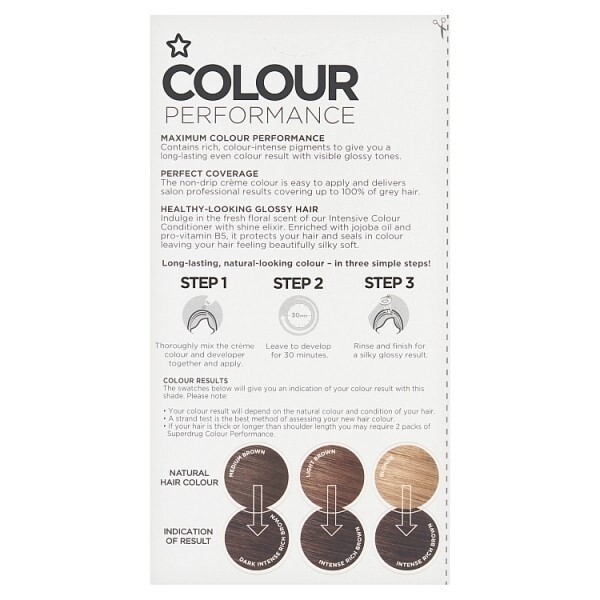 Superdrug Performance Permanent Hair Dye Light Brown 6.0