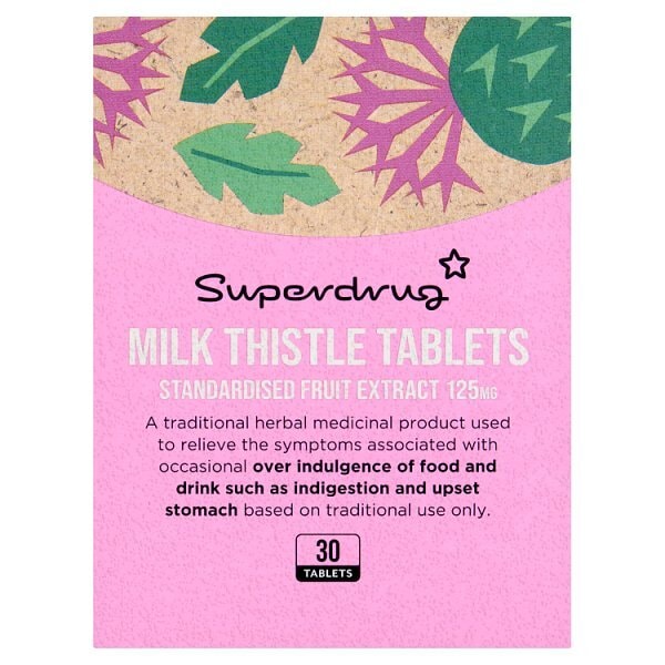 Superdrug Milk Thistle 125mg 30s