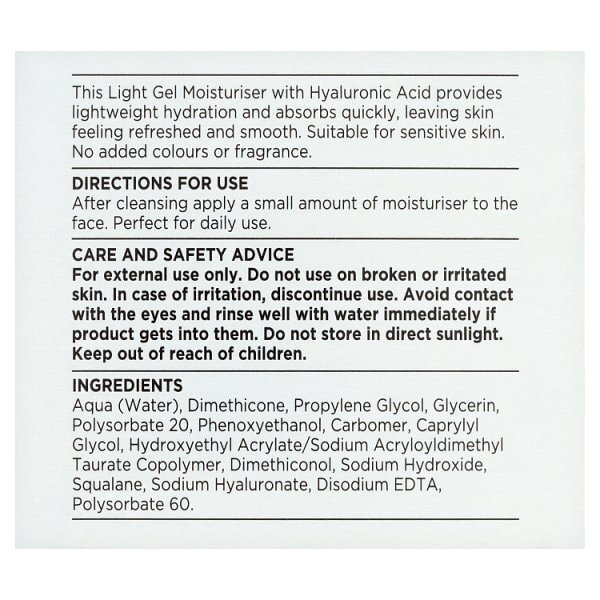 Superdrug Skin Hydrate Light Gel Moisturiser 50ml