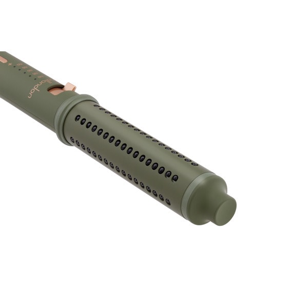 MD Wave Retractable Hot Brush Curler Olive Green