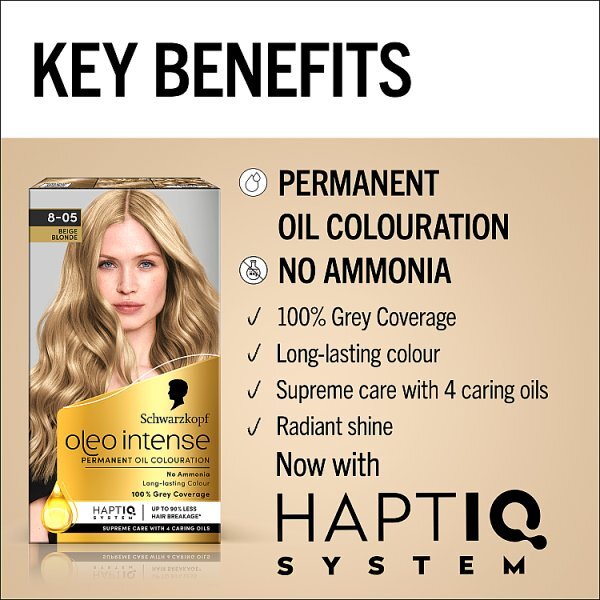 DNR Schwarzkopf Oleo Intense Beige Blonde Permanent Hair Dye