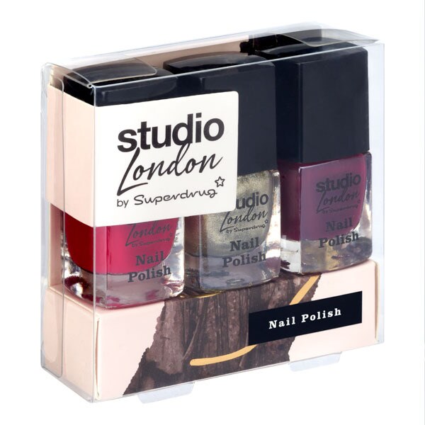 DNR Superdrug Studio 3 Piece Nail Set