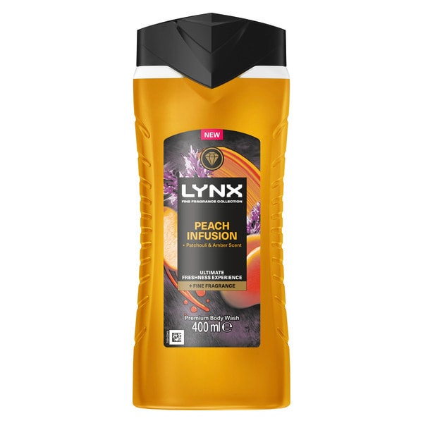 Lynx Fine Fragrance Collection Peach Infusion Premium Body Wash 400 ml