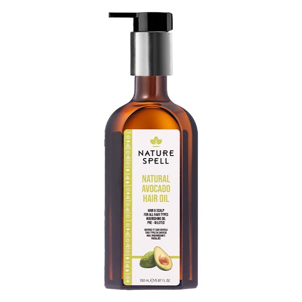 Nature Spell Natural Avocado Hair Oil with Pump