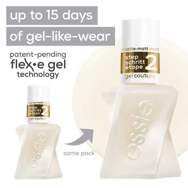 Essie Gel Couture Gel-Like Nail Polish Matte Top Coat