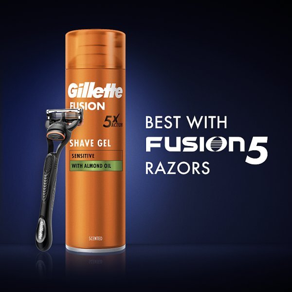 DNR Gillette Fusion Ultra Sensitive skin shaving gel 75ml