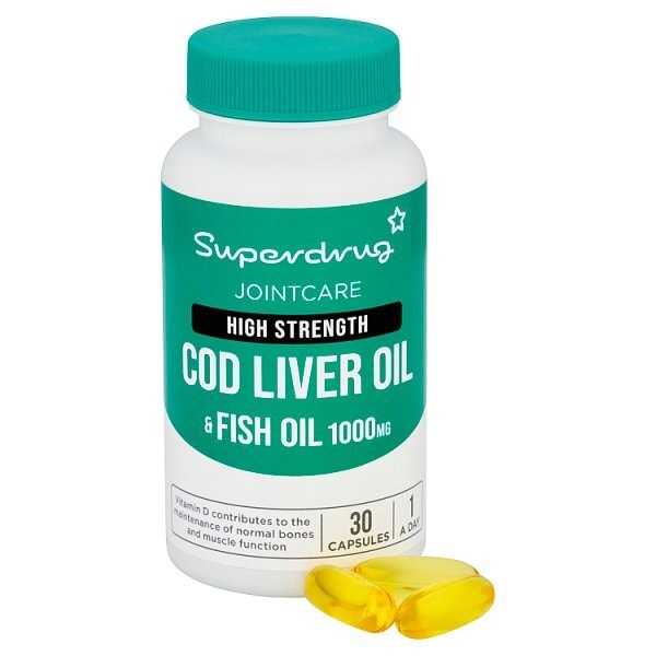 Superdrug Hs Cod Liver Oil 1000mg 30s
