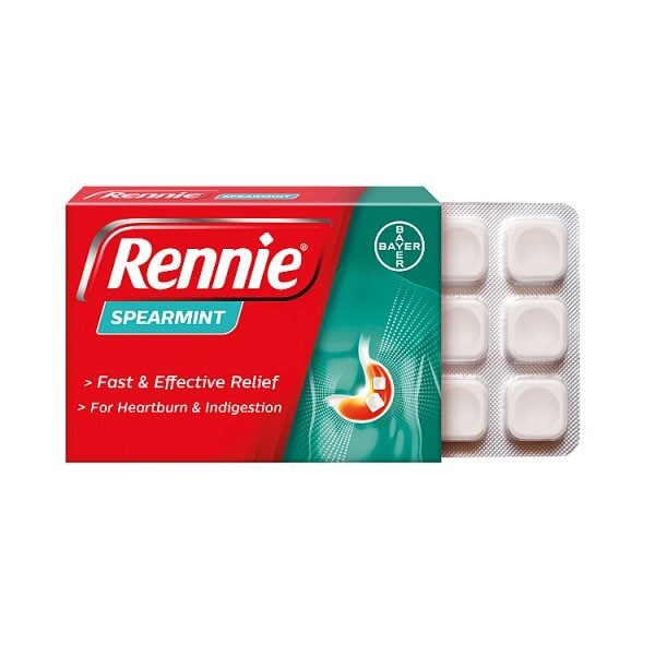 Rennie Spearmint Heartburn & Indigestion Relief 72 Tablets