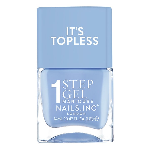 Nails.INC It's Topless Kim Sky Blue Crème Polish 14ml