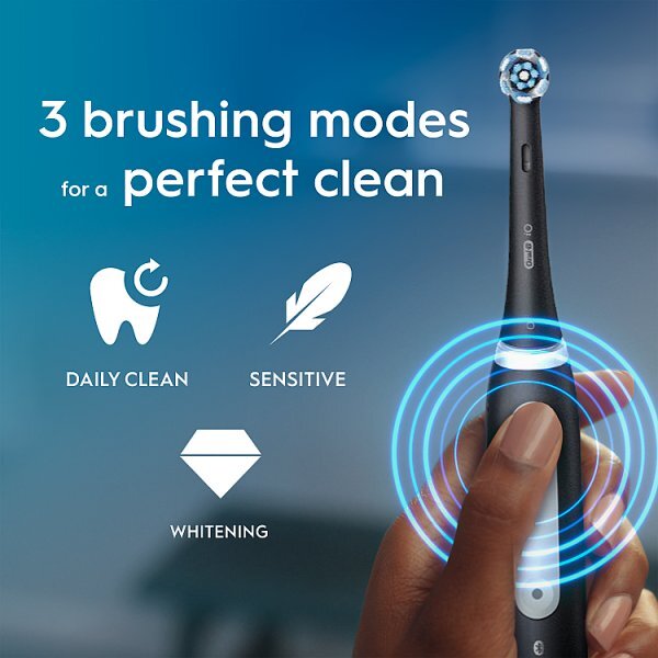 Oral-B iO3 Matt Black Electric Toothbrush + Travel Case