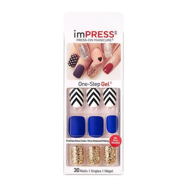 Kiss Impress Gel Fake Nails - Swept Away