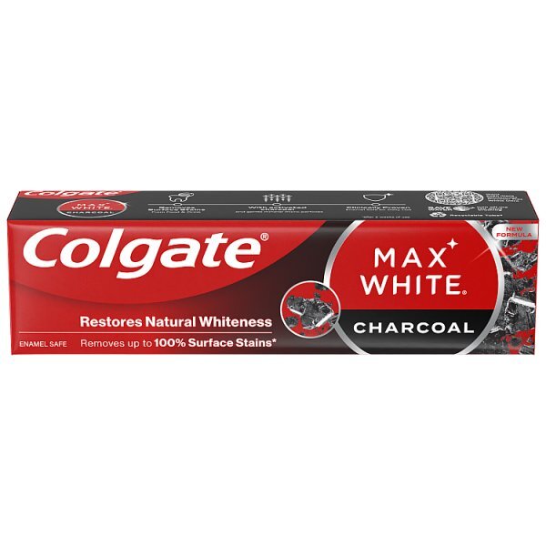 Colgate Max White Charcoal Whitening Toothpaste 75ml