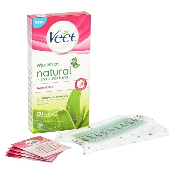 Veet Natural Inspirations Wax Strips Legs & Body x20