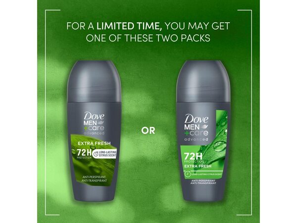 Dove Men+Care Advanced Extra Fresh Anti-Perspirant Roll On 50 ml