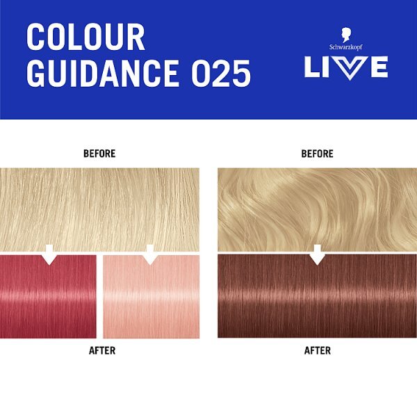 Schwarzkopf LIVE 025 Dusty Rose Semi-Permanent Hair Dye