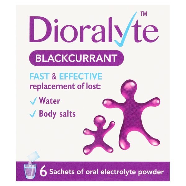 Dioralyte Diarrhoea Relief Rehydration Sachet Blackcurrant 6