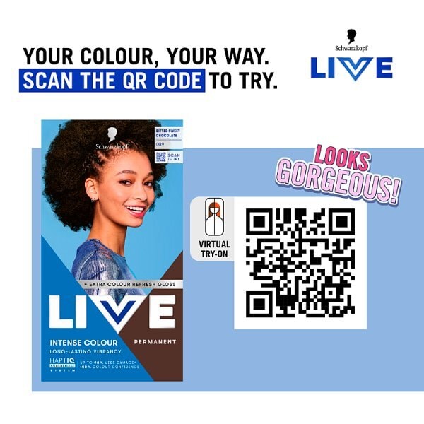 Schwarzkopf LIVE Bitter Sweet Chocolate Permanent Hair Dye