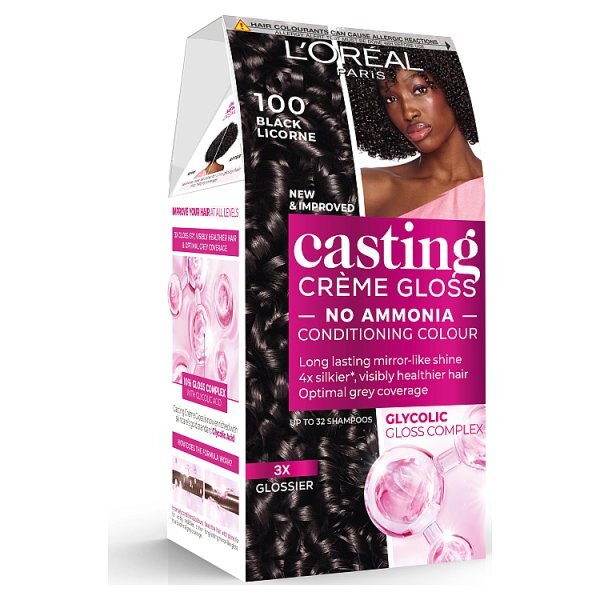 L'Oréal Casting Crème Gloss 100 Black Licorne Hair Dye